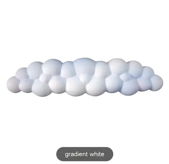 Keyboard Wrist Rest in gradient white, a cloud-shaped silicone rest